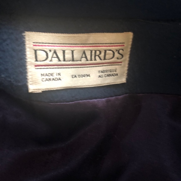 D’ALLAIRD’S Vintage Granny Cottagecore Blue Wool Coat - Picture 7 of 7